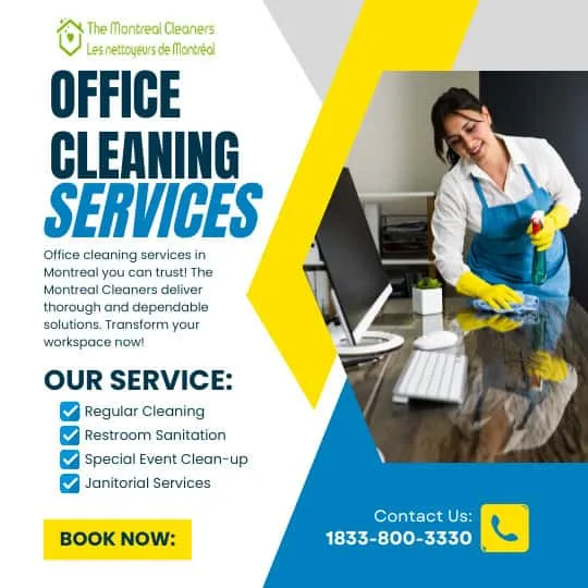 white and blue modern janitoral services instagram post