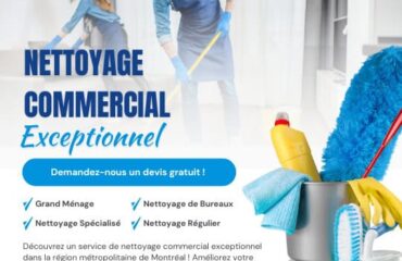 Nettoyage Commercial Exceptionnel dans le Grand Montréal ! Nettoyage Commercial Exceptionnel dans le Grand Montréal !
