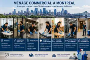 Spécialiste du Ménage Commercial à Montréal, Longueuil et Laval