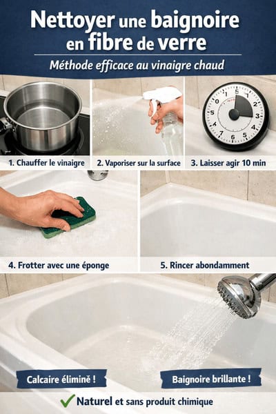 Nettoyage Baignoire Fibre de Verre