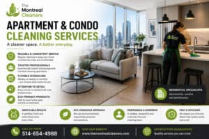 Professional apartment condo cleaning service Montreal