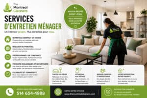 Service d’entretien ménager résidentiel à Montréal