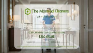 Cleaning services gift certificate Montreal perfect gift