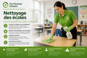 Nettoyage d'école professionnelle Montréal conforme MSSS