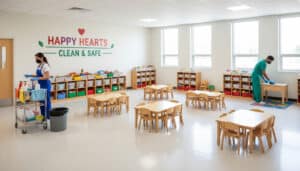 Professional daycare and school cleaning services in Montreal — safe eco-friendly cleaning for children