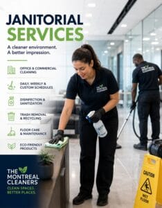 Comprehensive Janitorial Services for Montreal and All Surrounding Regions