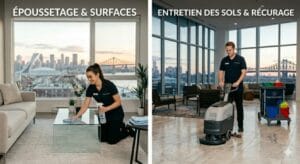 Services professionnels d’entretien ménager résidentiel et commercial