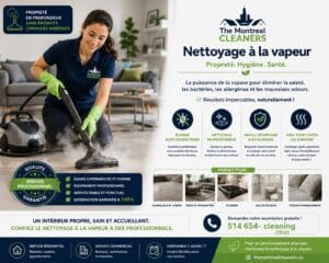 Nettoyage à la vapeur d’un plancher résidentiel