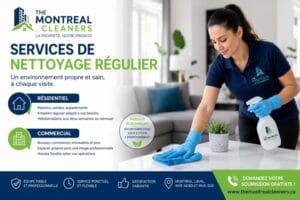Service de nettoyage régulier à Montréal