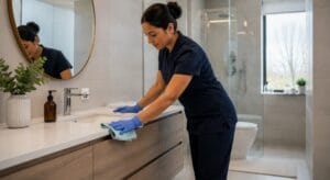 Entretien ménager de salles-de-bains et toilettes
