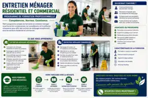 Formation en entretien ménager résidentiel et commercial