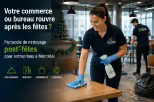 Nettoyage après les fêtes de Noël